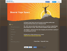 Tablet Screenshot of bowralyogaspace.com